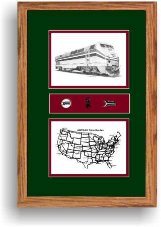 amtrak 91 railroad art print