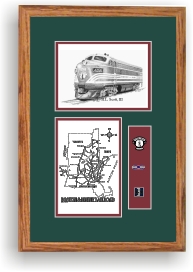 Boston & Maine railroad 4266 art print