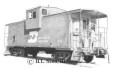 Burlington Northern Railroad caboose art print