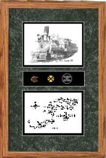 Colorado and Southern 71 art print framed style F
