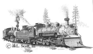 Cumbrtes and Toltec Scenic Railroad #487 art print