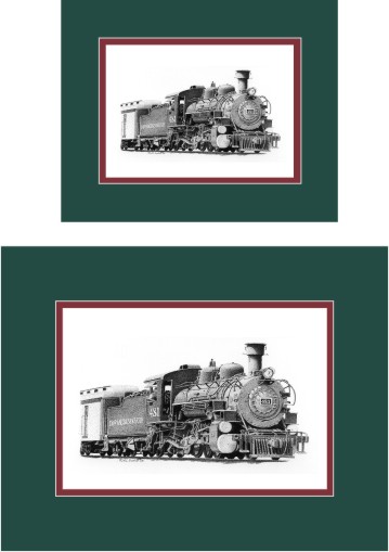 Durango and Silverton Narrow Gauge Railroad #481 art print matted