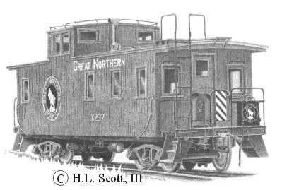 GREAT NORTHERN caboose