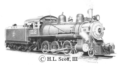 Northwestern Pacific Railroad #112 art print