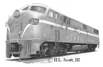 Pennsylvania Railroad #5901 art print
