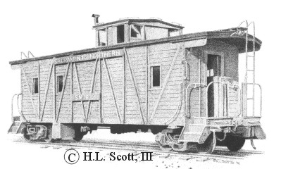 Sacramento Northern Railroad caboose