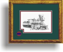 Virginia and Truckee Railroad 21 framed style B art print