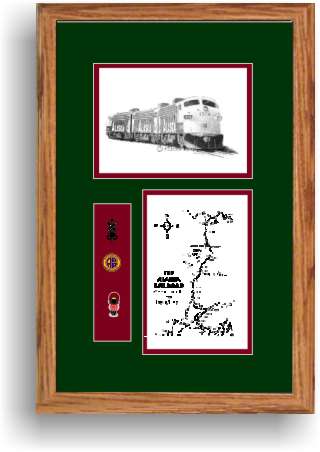 Alaska Railroad 1508 art print framed style F
