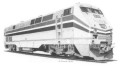 Amtrak GENESIS locomotive art print