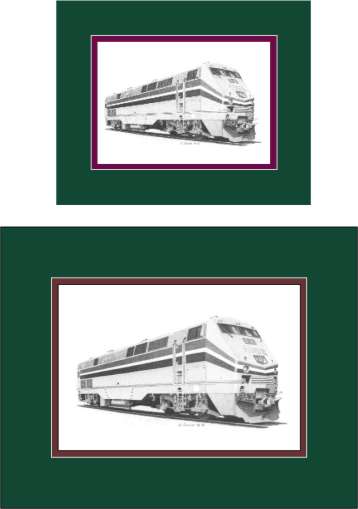 Amtrak Railroad 91 art print
