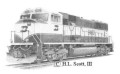 Burlington Northern Railroad 9482 art print