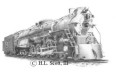 Burlington Route Railroad 5629 art print