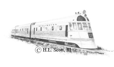 Burlington Route #9905 art print