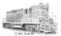 Chesapeake and Ohio Railroad 6036 art print
