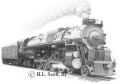 Chesapeake and Ohio Railroad 614 art print