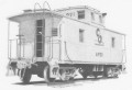 Chesapeake and Ohio railroad caboose art print