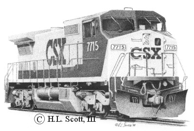 CSX #7715 art print