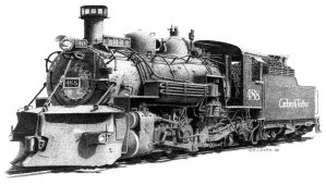 Cumbres and Toltec Railroad 488 art print