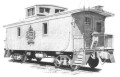 Grand Trunk Railroad caboose art print