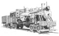 Heisler locomotive art print