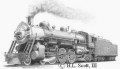 Missouri Kansas Texas railroad 406 art print