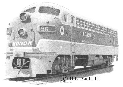 Monon Railroad #96 art print