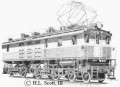 Milwaukee Road Railroad E57B art print