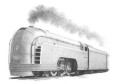 New York Central Mercury railroad art print