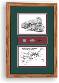 Nickel Plate 765 art print framed in style F