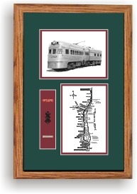 North Shore Line Electroliner railroad art print