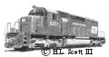 PennCentral SD-40 locomotive