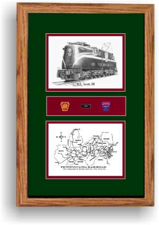 Pennsylvania Railroad 4880 art print framed