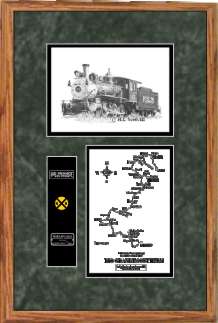 Rio Grande Southern 20 art print framed in style F