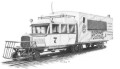Rio Grande Southern Railroad galloping goose 7 art print