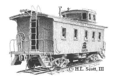 Rock Island Railroad caboose