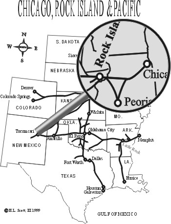 Rock Island Railroad map