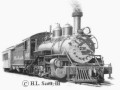 Cumbres and Toltec railroad 463 art print