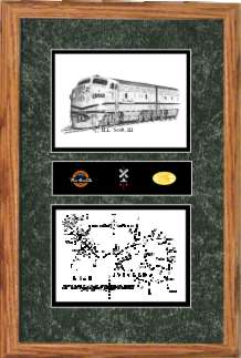 Rio Grande Railroad #5771 art print framed style F