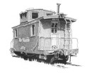 Rio Grande Caboose railroad art print