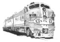 Santa Fe Railroad 301 art print