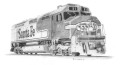 Santa Fe Railroad 91 art print