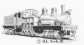 Suygar Pine Railroad shay 3 art print