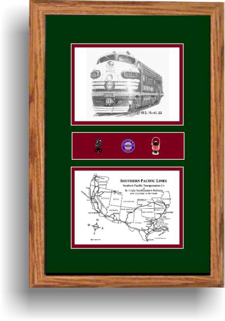 southern Pacific Railroad 6100 art print