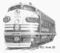 Southern Pacific Railroad 6100 art print