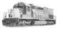 Southern Pacific Railroad  8494art print