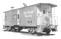 Southern Pacific Railroad caboose art print