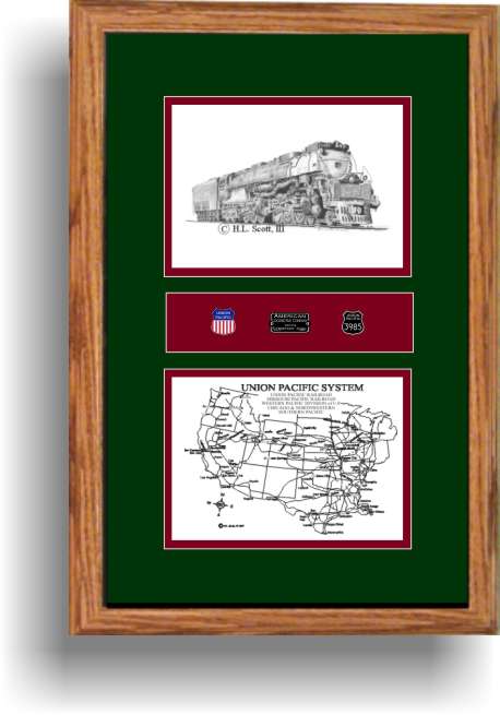 UnionPacific 3985 railroad art print