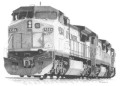 Union Pacific 9384 railroad art print