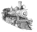 Virginia and Truckee Railroad 25 art print