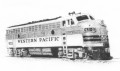Western Pacific Railroad 921 art print